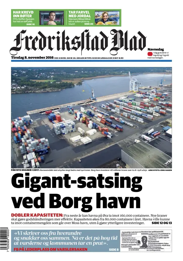 Read full digital edition of Fredriksstad Blad newspaper from Norway