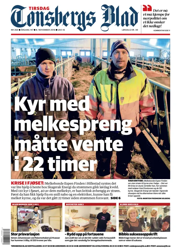 Read full digital edition of Tonsbergs Blad newspaper from Norway
