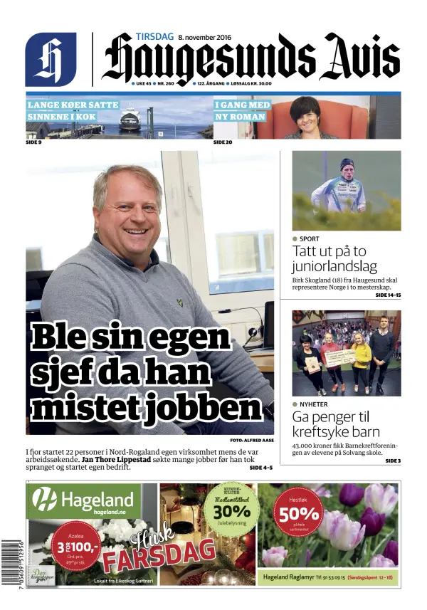 Read full digital edition of Haugesunds Avis newspaper from Norway