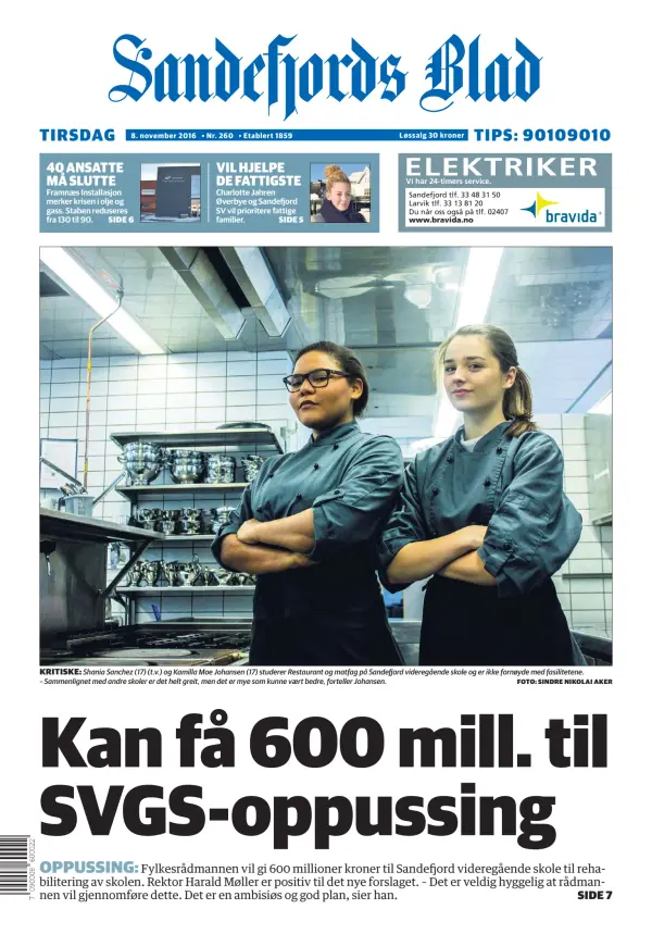 Read full digital edition of Sandefjords Blad newspaper from Norway
