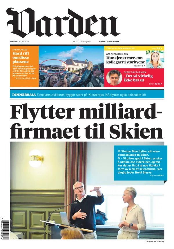 Read full digital edition of Varden newspaper from Norway