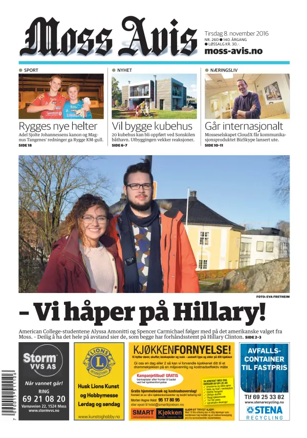 Read full digital edition of Moss Avis newspaper from Norway