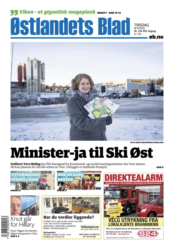 Read full digital edition of Ostlandets Blad newspaper from Norway
