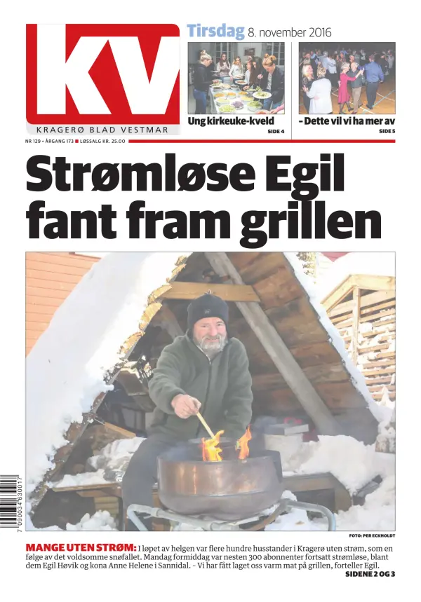 Read full digital edition of Kragero Blad Vestmar newspaper from Norway
