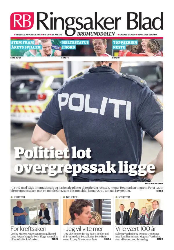 Read full digital edition of Ringsaker Blad newspaper from Norway
