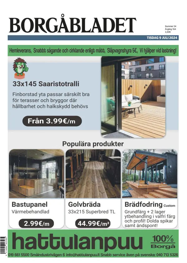 Read full digital edition of Ostra Nyland newspaper from Finland