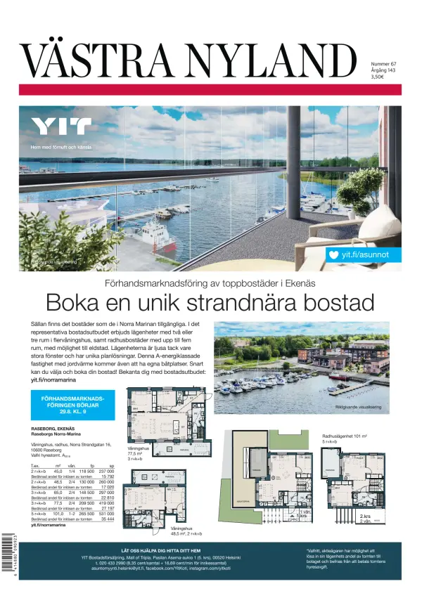 Read full digital edition of Vastra Nyland newspaper from Finland