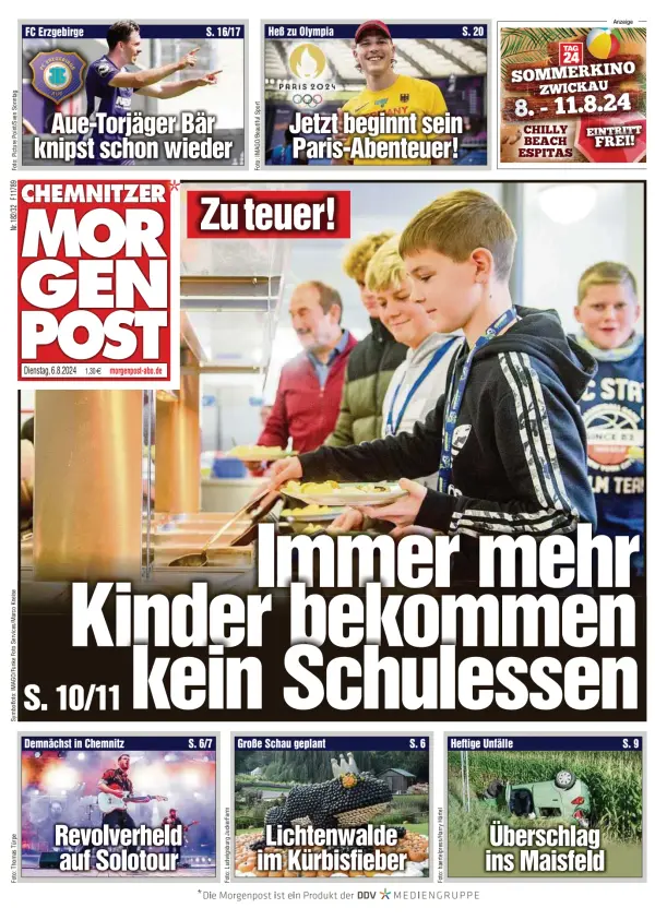 Read full digital edition of Chemnitzer Morgenpost newspaper from Germany