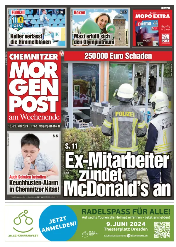Read full digital edition of Chemnitzer Morgenpost newspaper from Germany