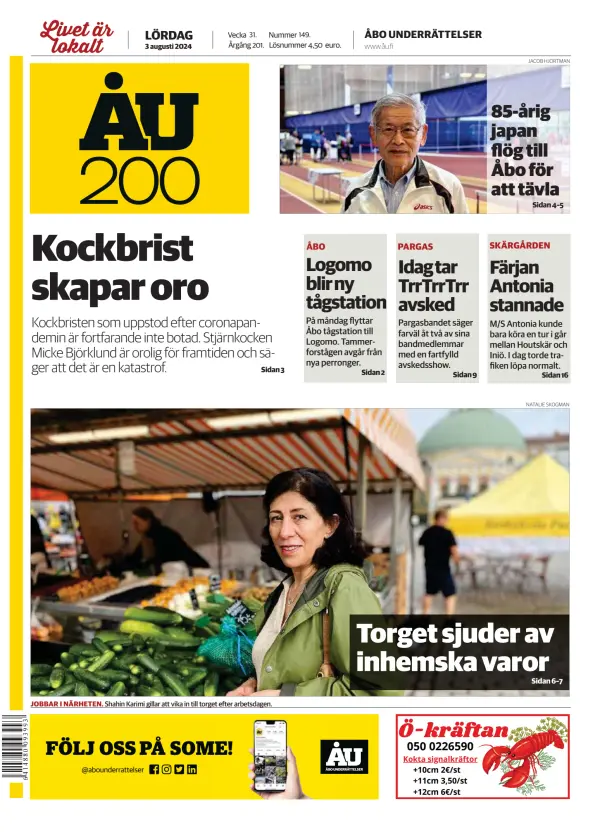 Read full digital edition of Abo Underrattelser newspaper from Finland
