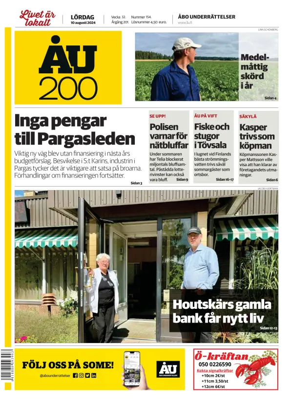 Read full digital edition of Abo Underrattelser newspaper from Finland