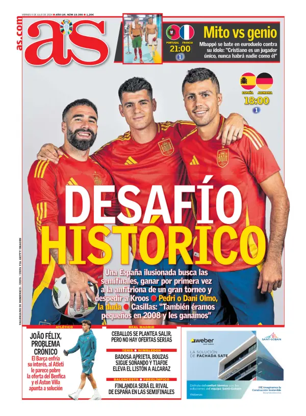 Read full digital edition of Diario AS (Valencia) newspaper from Spain
