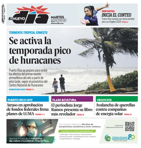 Read full digital edition of El Nuevo Dia newspaper from Puerto Rico