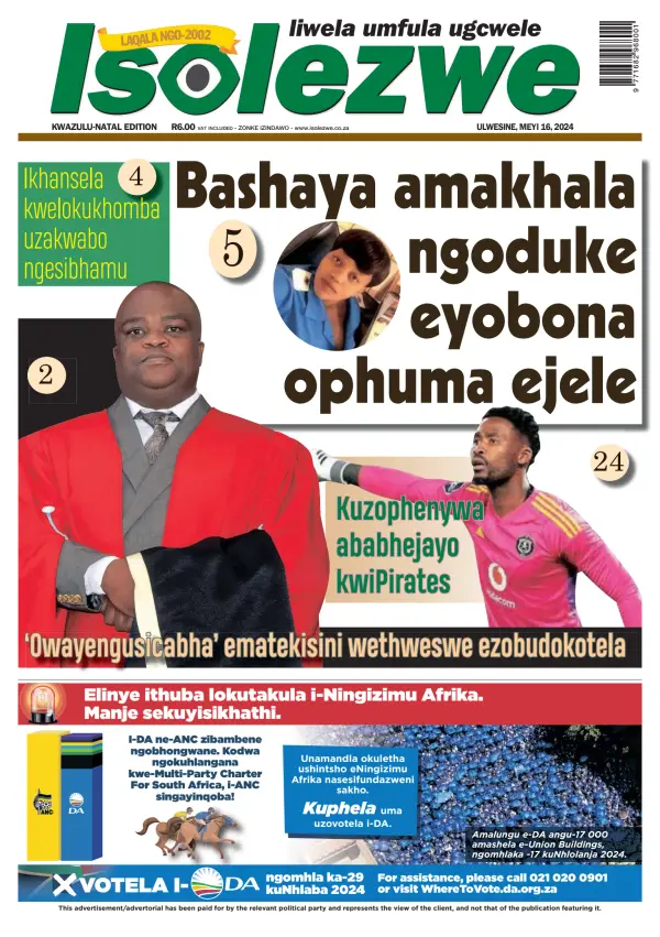 Read full digital edition of Isolezwe newspaper from South Africa