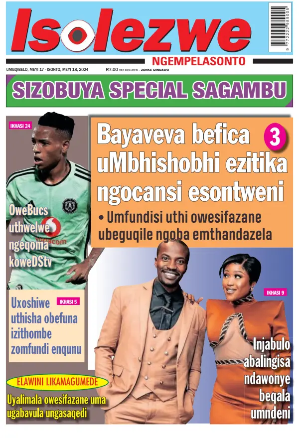 Read full digital edition of Isolezwe Saturday newspaper from South Africa