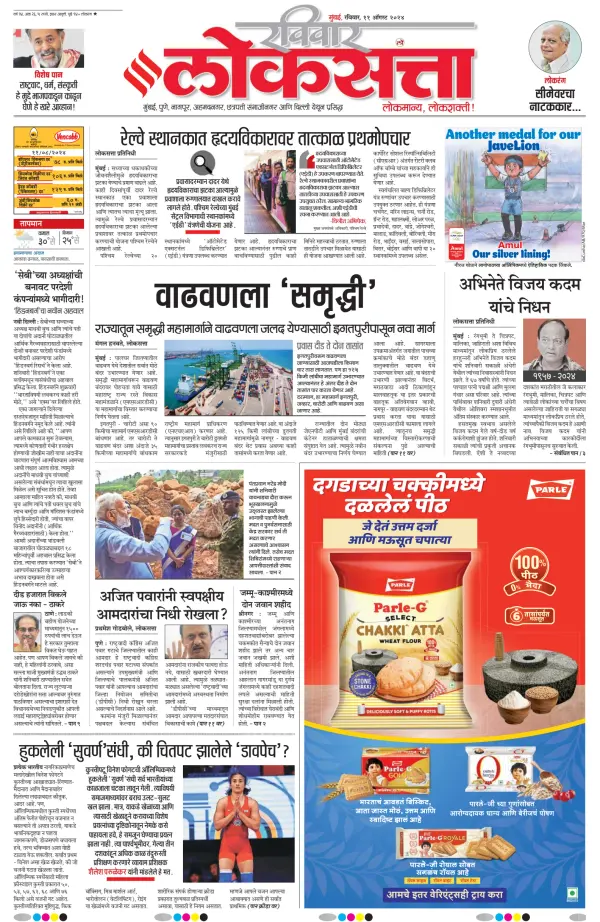 Read full digital edition of Loksatta newspaper from India