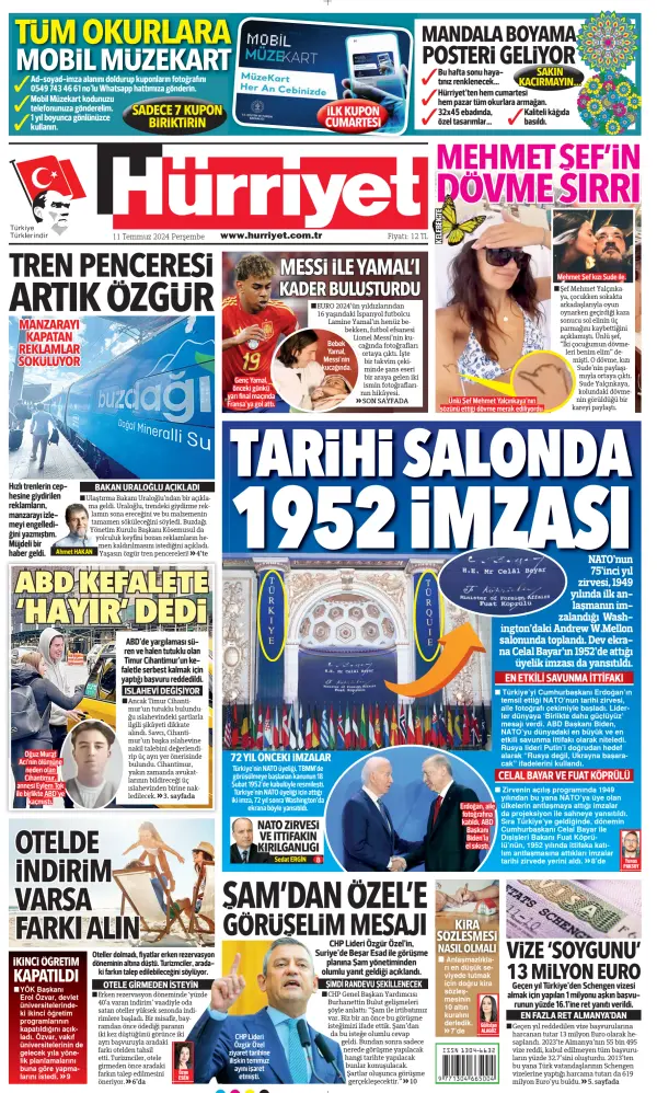 Read full digital edition of Hurriyet Print Edition newspaper from Turkey