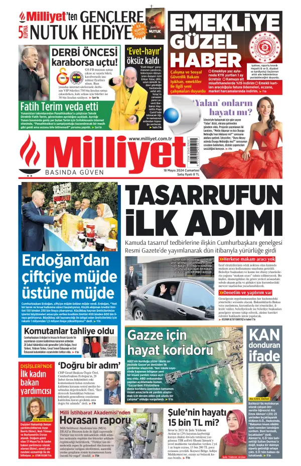 Read full digital edition of Milliyet newspaper from Turkey