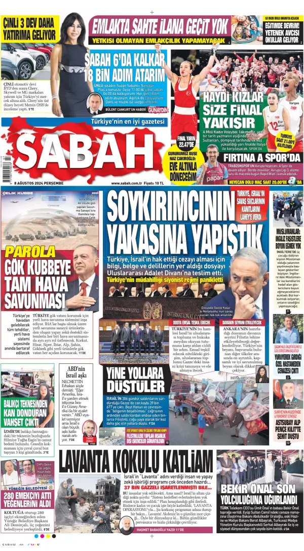 Read full digital edition of Sabah newspaper from Turkey