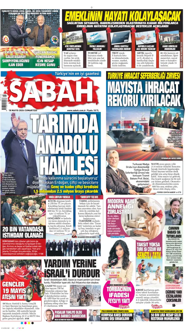 Read full digital edition of Sabah newspaper from Turkey