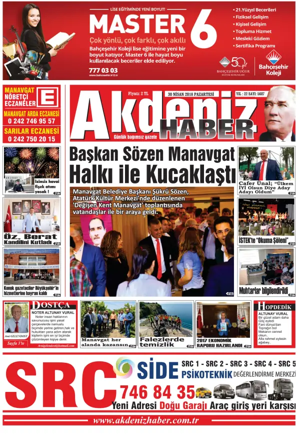 Read full digital edition of Akdeniz Haber newspaper from Turkey