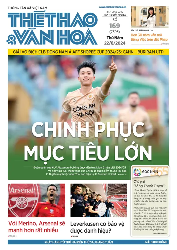 Read full digital edition of The Thao and Van Hoa newspaper from Vietnam