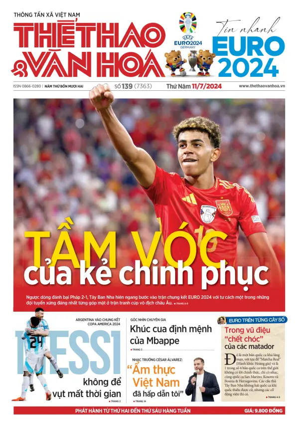 Read full digital edition of The Thao and Van Hoa newspaper from Vietnam