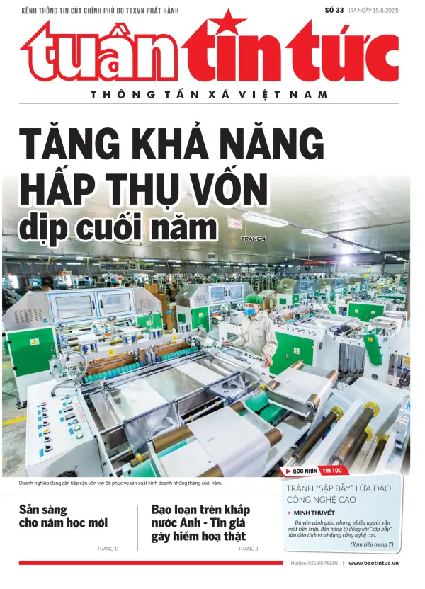 Read full digital edition of Tin Tuc newspaper from Vietnam