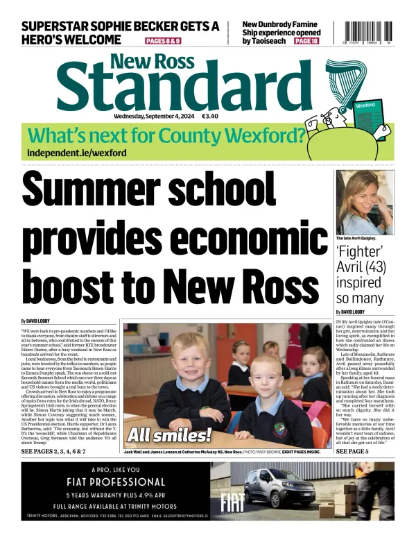 Read full digital edition of New Ross Standard newspaper from Ireland