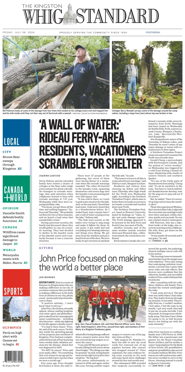 Read full digital edition of Kingston Whig-Standard newspaper from Canada
