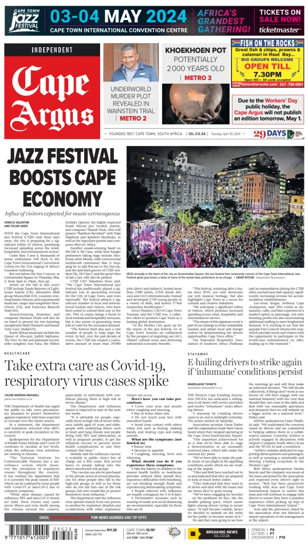 Read full digital edition of Cape Argus newspaper from South Africa