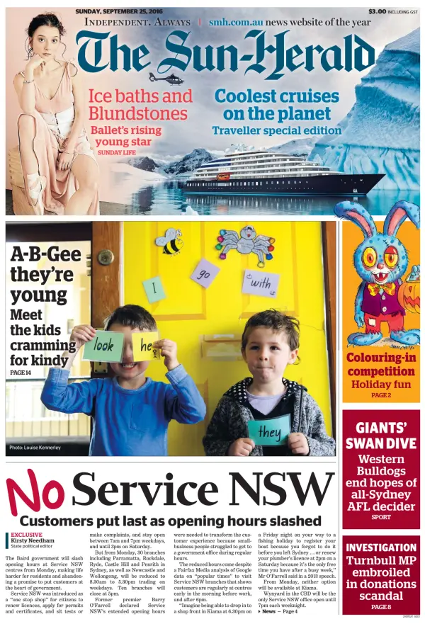 Read full digital edition of The Sun-Herald newspaper from Australia