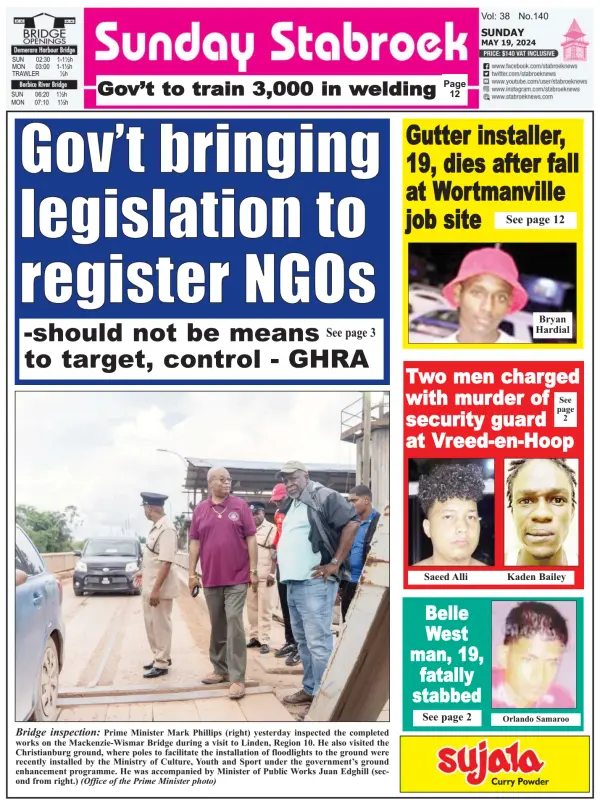 Read full digital edition of Stabroek News Sunday newspaper from Guyana