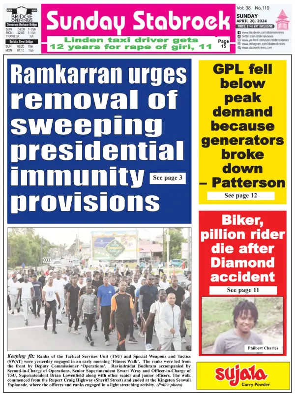 Read full digital edition of Stabroek News Sunday newspaper from Guyana