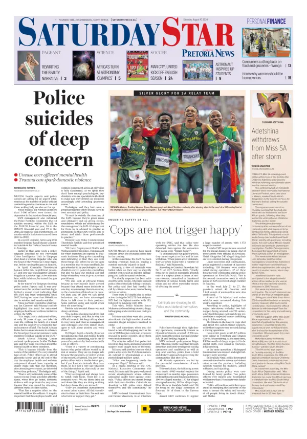 Read full digital edition of Saturday Star newspaper from South Africa