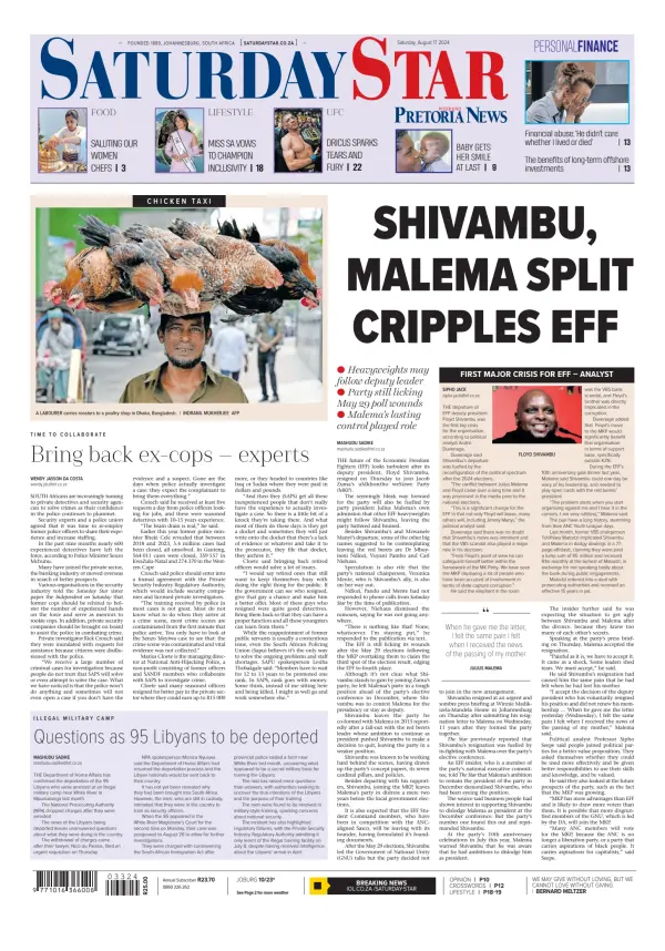 Read full digital edition of Saturday Star newspaper from South Africa