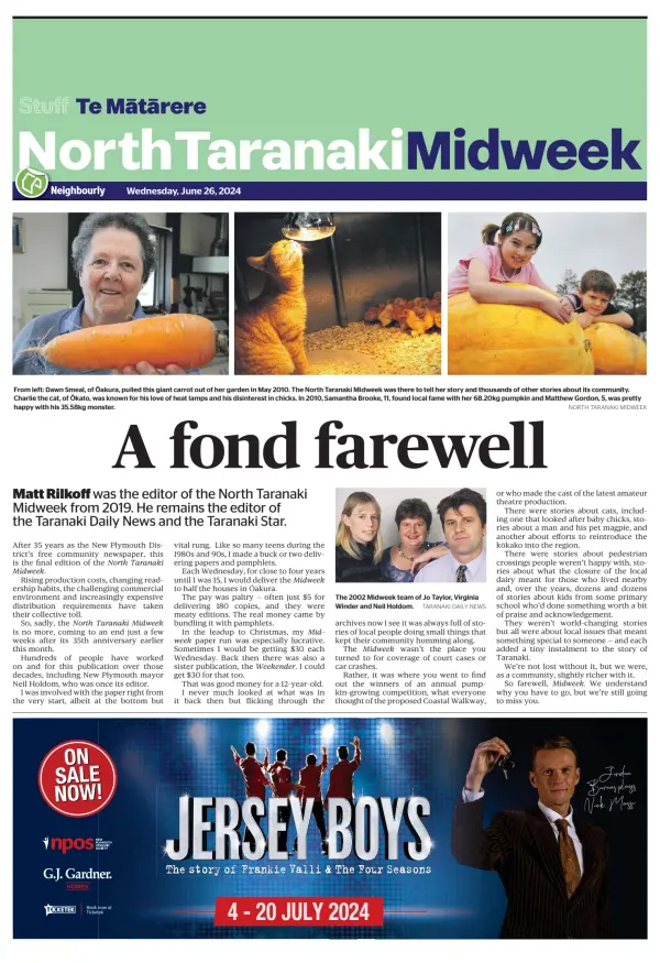 Read full digital edition of North Taranaki Midweek newspaper from New Zealand