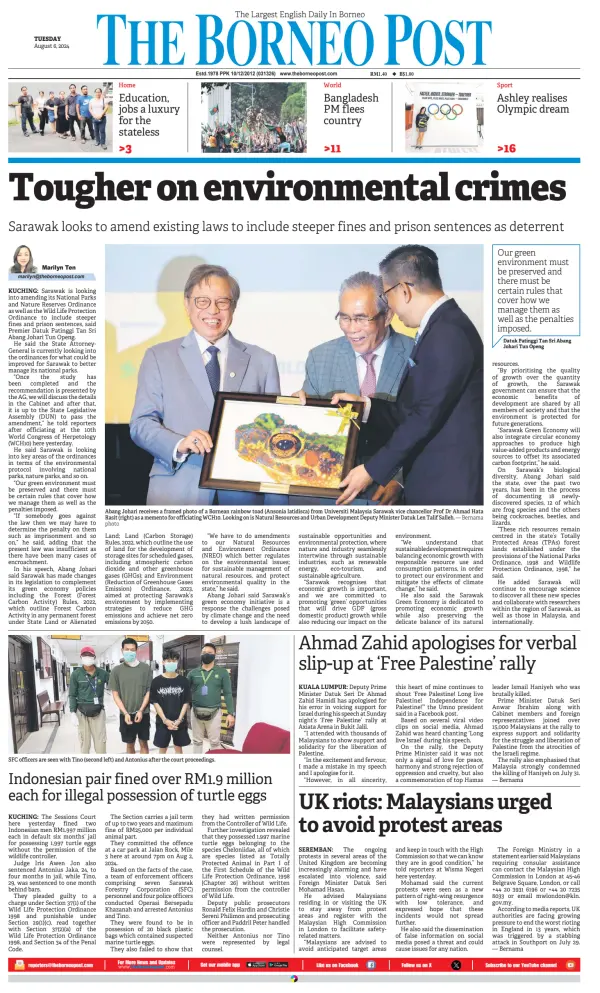 Read full digital edition of The Borneo Post newspaper from Malaysia