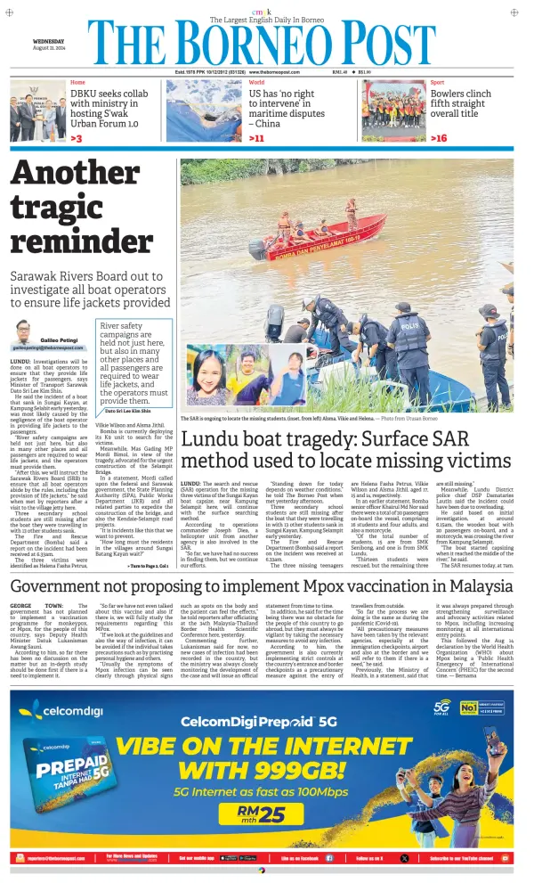 Read full digital edition of The Borneo Post newspaper from Malaysia