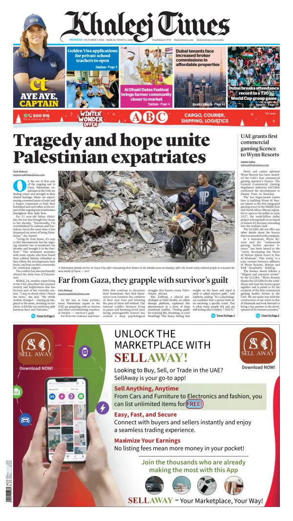 Read full digital edition of Khaleej Times newspaper from United Arab Emirates