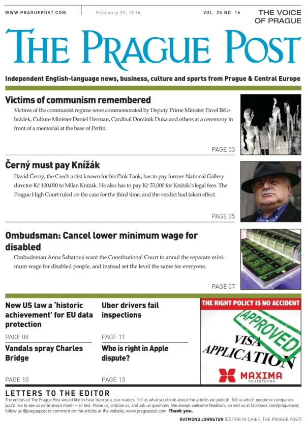 Read full digital edition of The Prague Post newspaper from Czech Republic