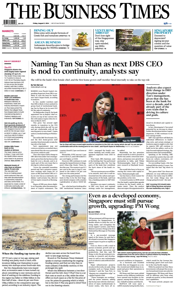 Read full digital edition of The Business Times newspaper from Singapore