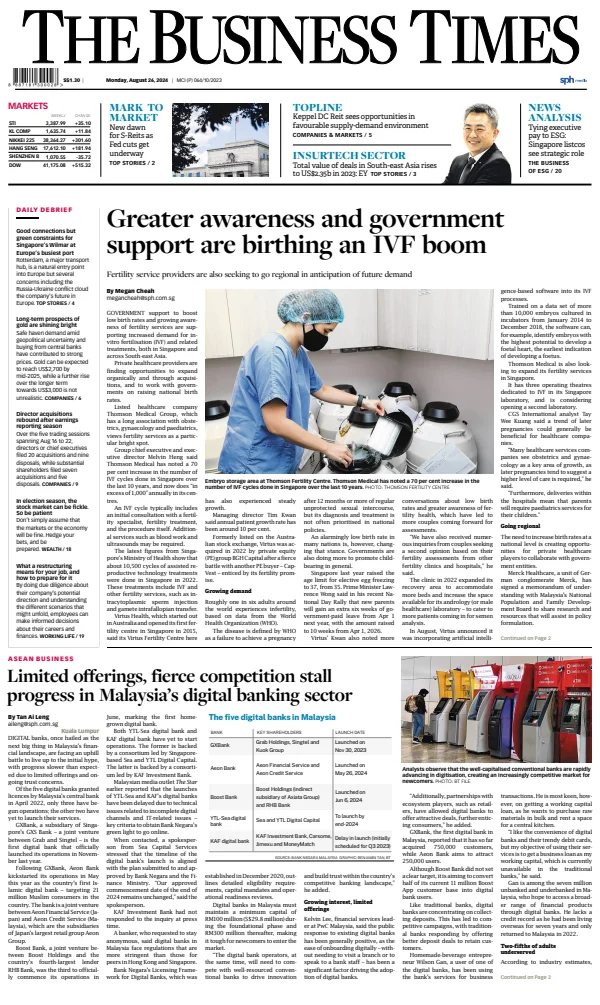 Read full digital edition of The Business Times newspaper from Singapore