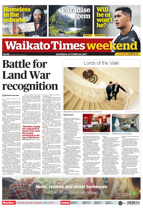 Read full digital edition of Waikato Times Weekend newspaper from New Zealand