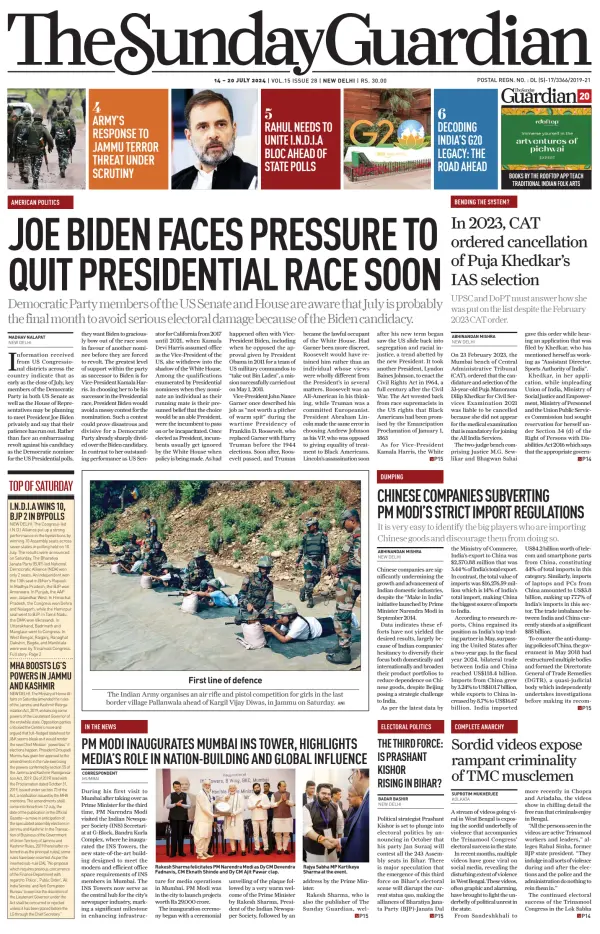 Read full digital edition of The Sunday Guardian newspaper from India