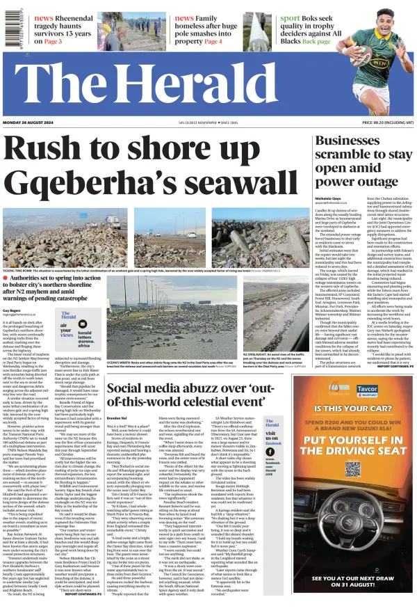 Read full digital edition of The Herald (South Africa) newspaper from South Africa