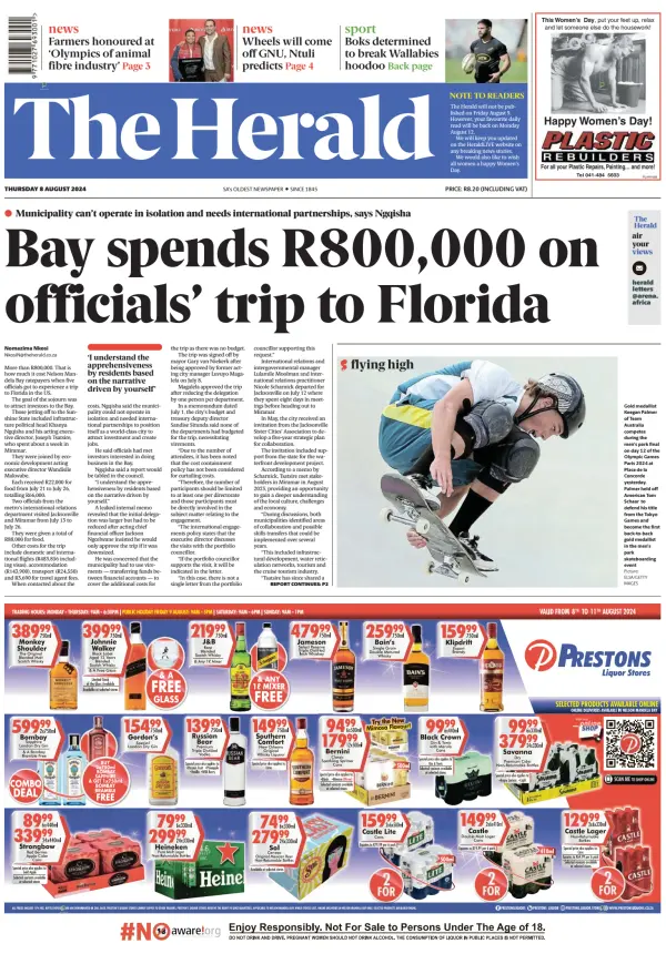 Read full digital edition of The Herald (South Africa) newspaper from South Africa