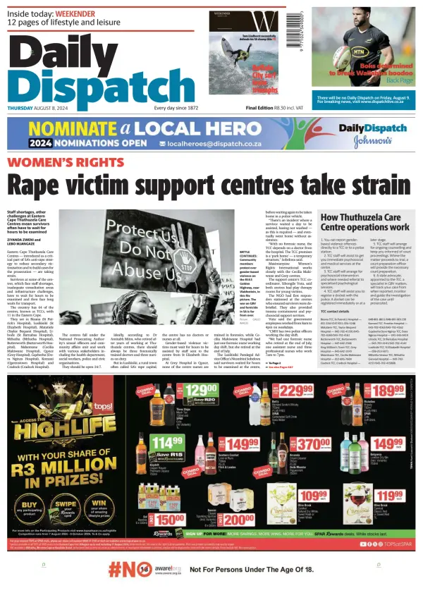 Read full digital edition of Daily Dispatch newspaper from South Africa