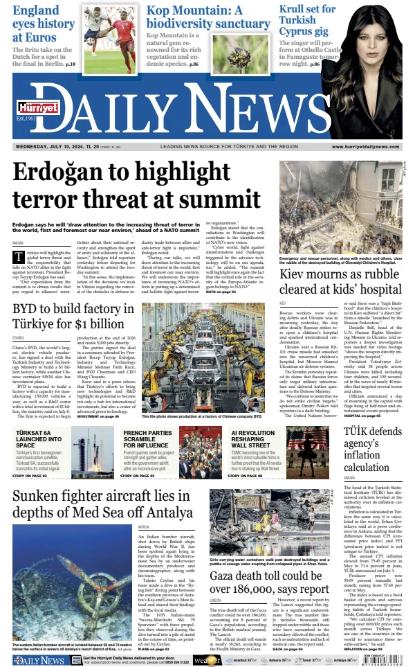 Read full digital edition of Hurriyet Daily News and Economic Review newspaper from Turkey