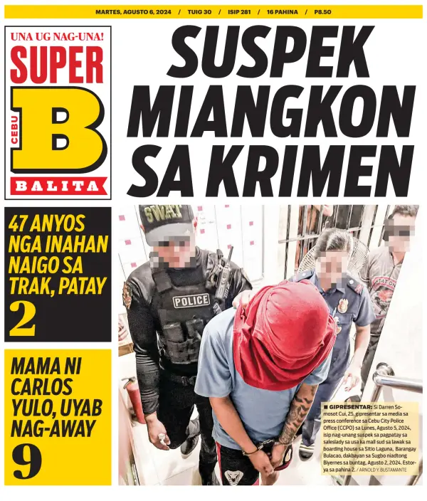 Read full digital edition of SuperBalita Cebu newspaper from Philippines